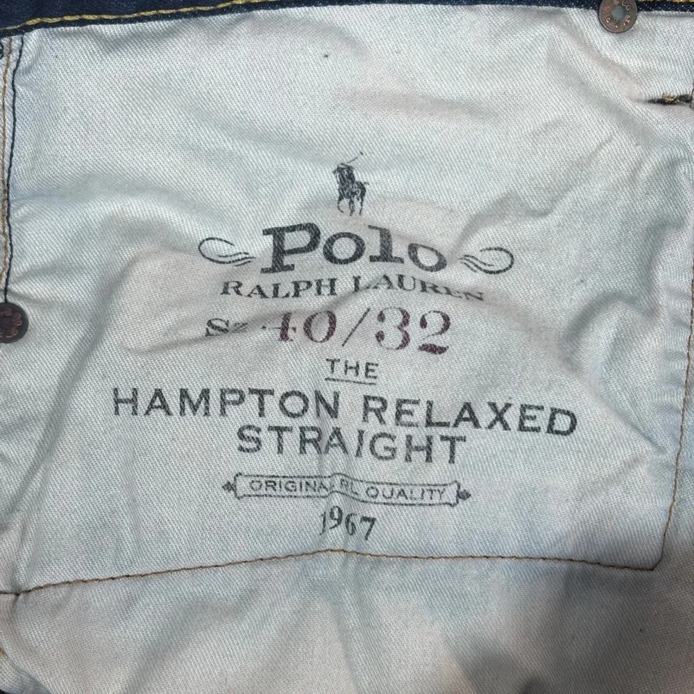 Polo Ralph Lauren Hampton Relaxed Straight Dark Wash Denim Jeans Mens 40x32